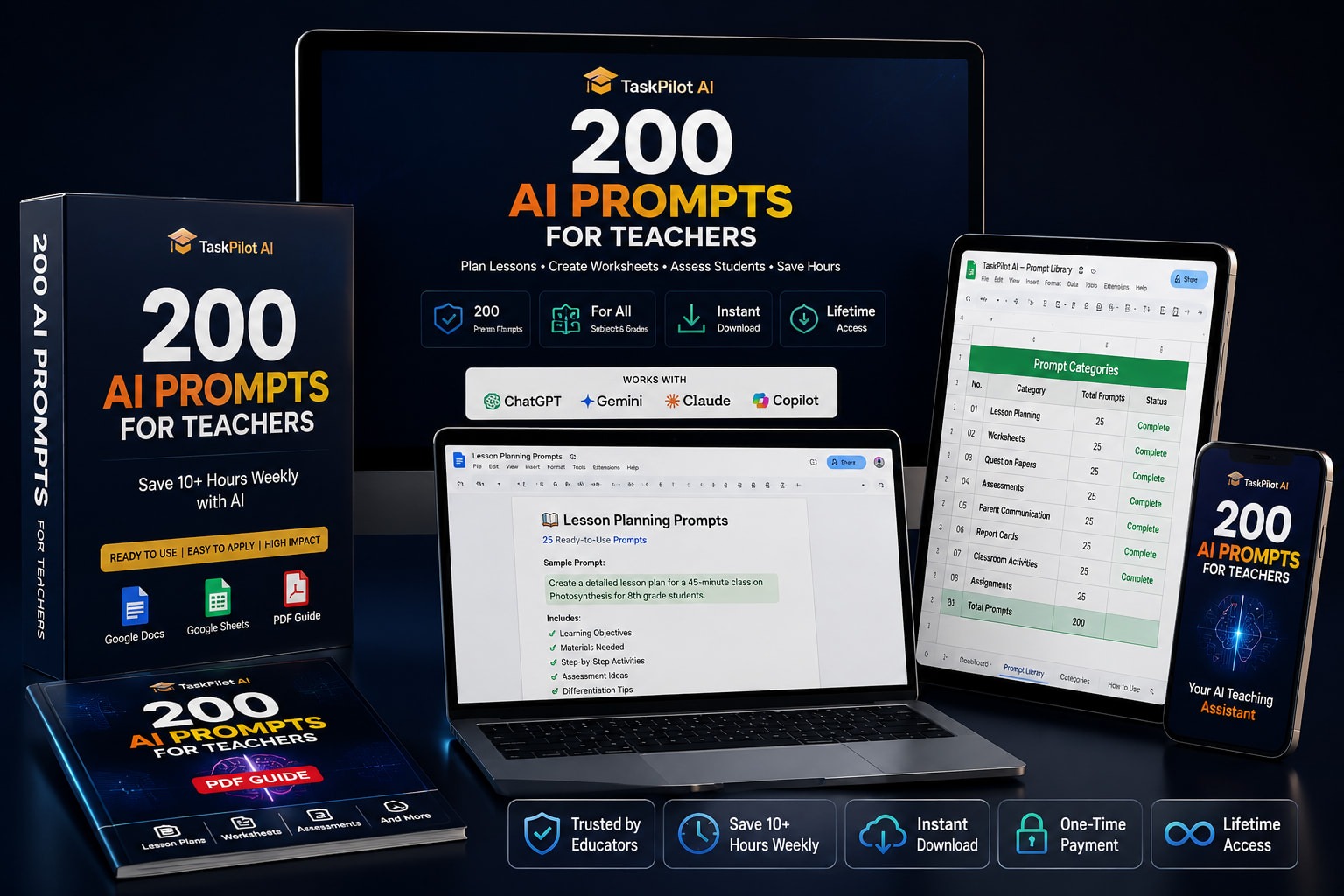 TaskPilot AI Product Mockup